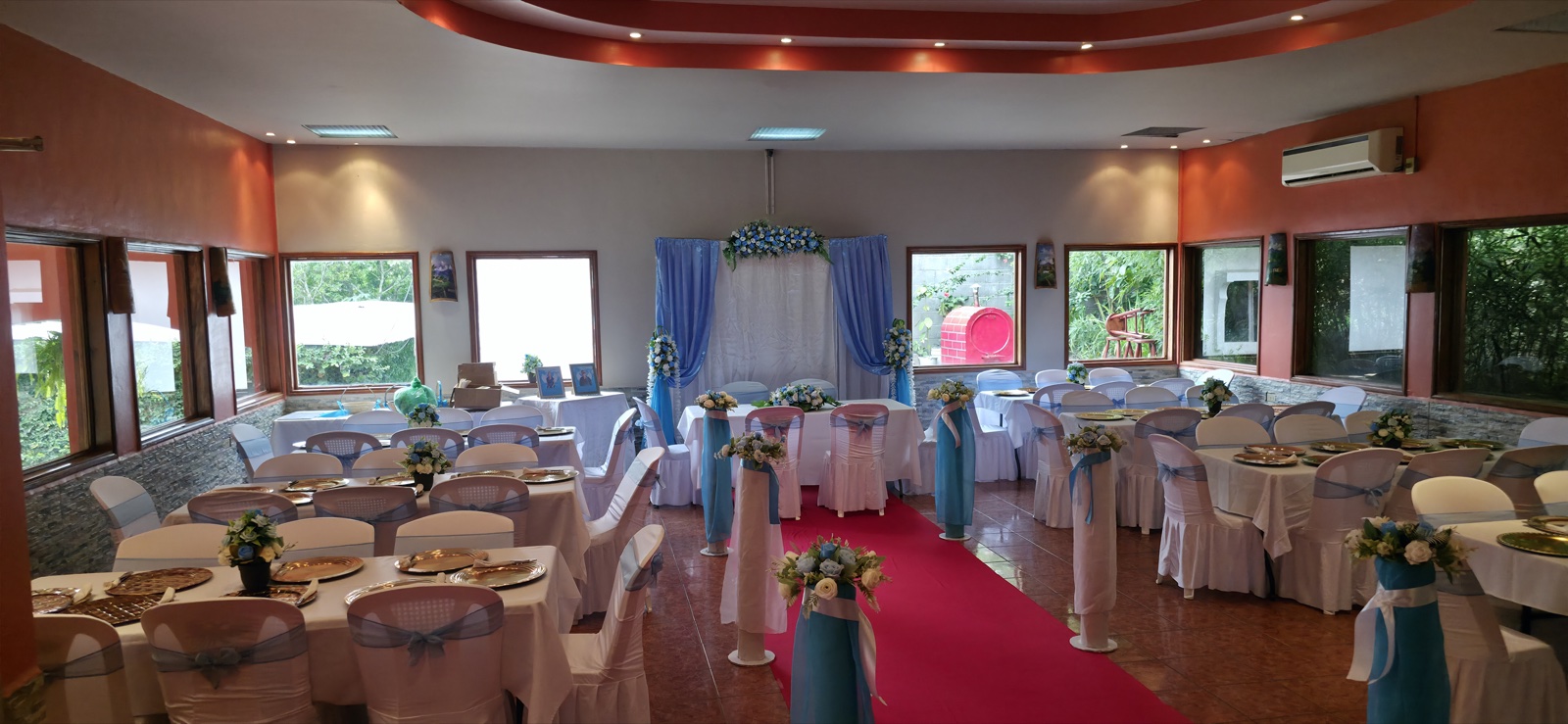 Salón de eventos decorado en Cerro Verde